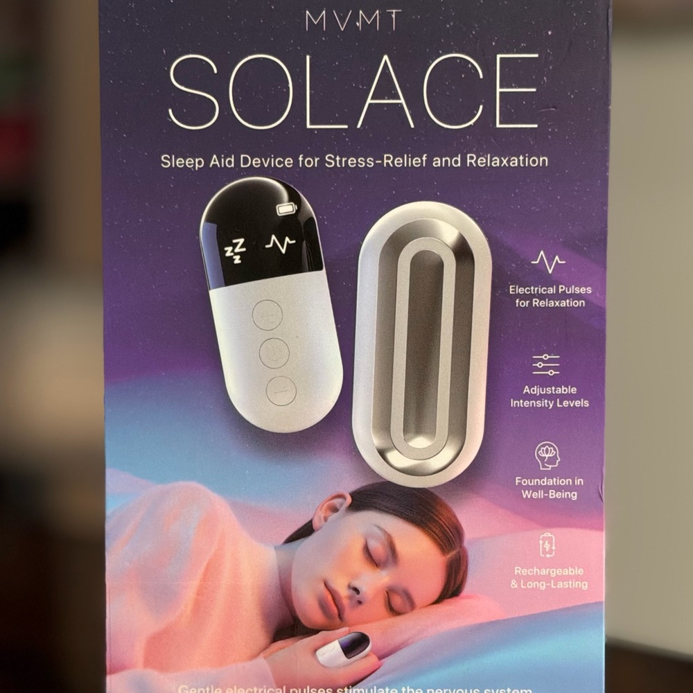MVMT Solace Sleep Aid Device for STRESS Relief & Relaxation in Black&Silver B-NW